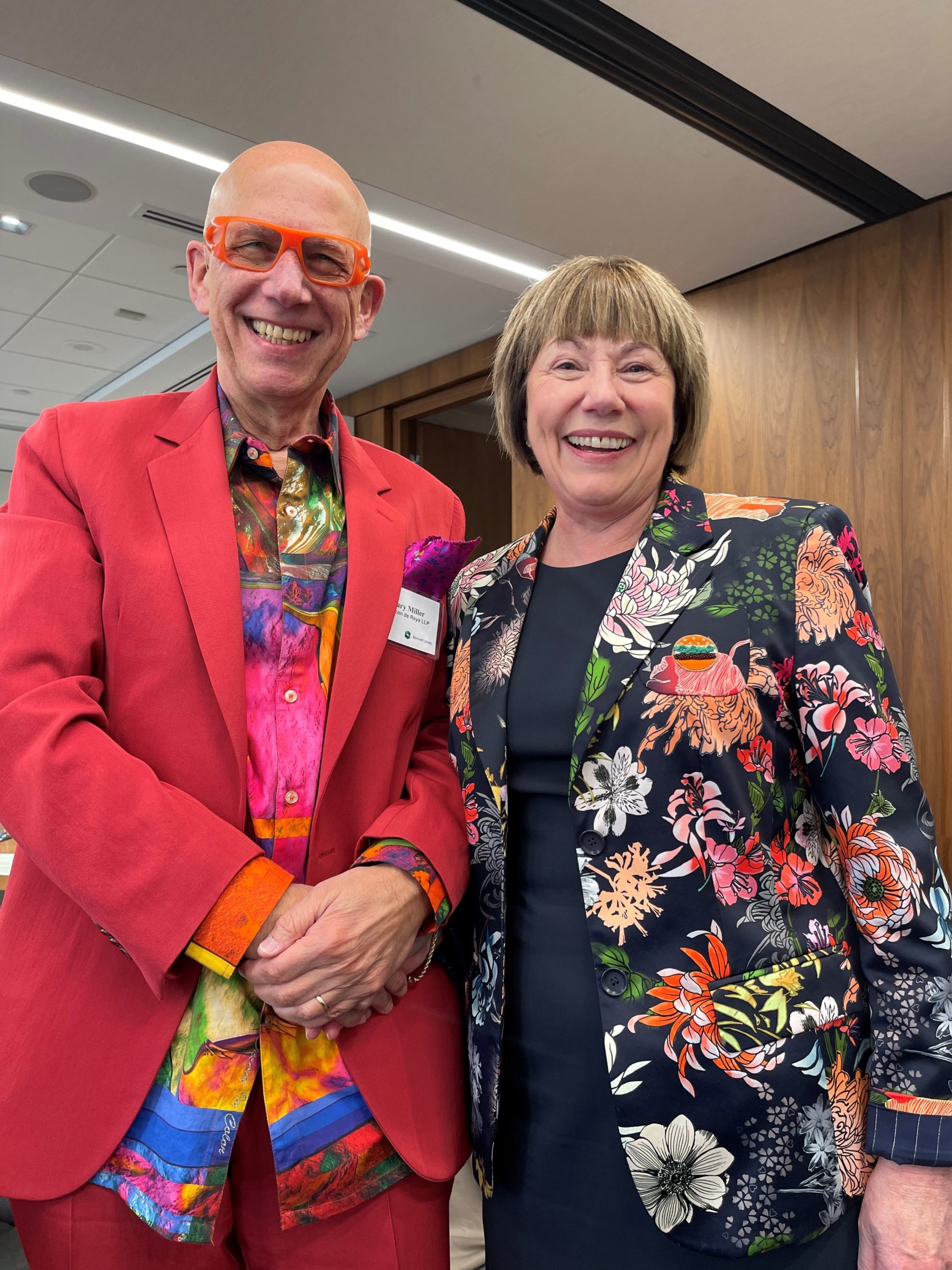 Anne McLellan pictured with our Chair, Gary Miller