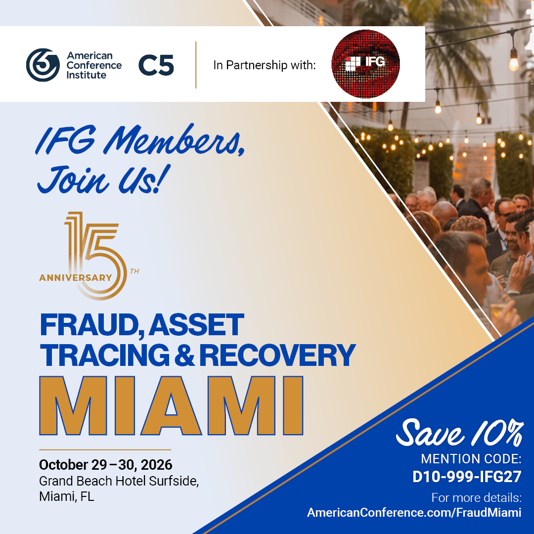 15th Anniversary Edition Fraud, Asset Tracing & Recovery Miami